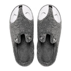 Winter House Women Fur Slippers Soft Memory Foam Sole Cute Fox Bear Bedroom Fluffy Slippers Couples Plush Shoes Comfortable Closed Toe House Slippers Shoes Anti slip Sandals Lightweight Winter Indoor Cartoon Slippers