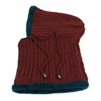 Winter Knitted Hat Beanie Men Beany Skellies Beanies Winter Hats For Women Men Caps Gorgas Bonnet Mask Brand Hats Hooded Cowl Neckerchief with Drawstring Soft Balaclava Pullover Knitted Beanie for Adults Men Women Ski Caps Stevvex