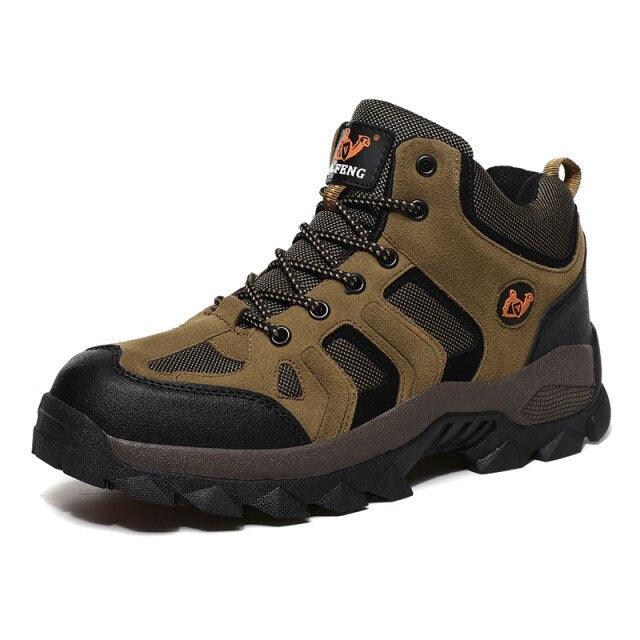 Winter Leather Mens Boots Fur Super Warm Snow Boots Men Winter Work Casual Shoes High Top Rubber Boots Winter Warm Outdoor Walking Lace Up Anti-Slip Breathable Ankle Booties Stevvex