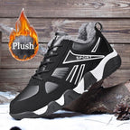Winter Leather Sneakers Keep Warm Waterproof Mans Sneakers Work Casual Shoes Mens Autumn Anti-slip Leather Lace Up Lightweight Soft Modern Comfortable Classic Walking Sneakers Stevvex