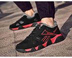 Winter Leather Sneakers Keep Warm Waterproof Mans Sneakers Work Casual Shoes Mens Autumn Anti-slip Leather Lace Up Lightweight Soft Modern Comfortable Classic Walking Sneakers Stevvex