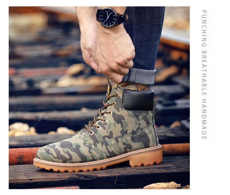 Winter Luxury Shoes Mens Flat Heel Boots Fashion Warm Ankle Boots Outdoor Warm Non Slip Fur Lined Ankle Boots Leather Winter Walking Shoes For Mens Stevvex