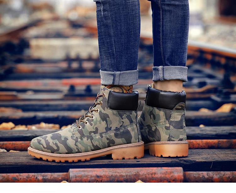 Winter Luxury Shoes Mens Flat Heel Boots Fashion Warm Ankle Boots Outdoor Warm Non Slip Fur Lined Ankle Boots Leather Winter Walking Shoes For Mens Stevvex
