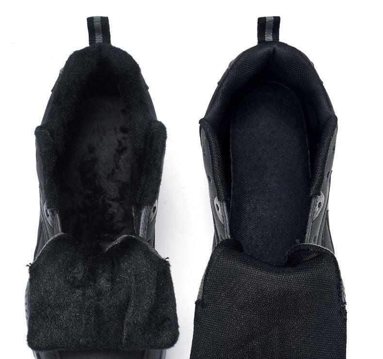 Winter Men's Thick Fur Warm Ankle Shoes Waterproof Men's Trend Casual Sneakers No-slip Shoes Men Footwear Low-Top Sneakers Non-Slip Wear-Resistant For Outdoor Sport Stevvex
