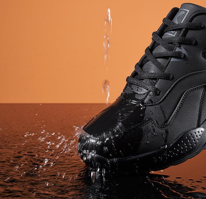Winter Men's Thick Fur Warm Ankle Shoes Waterproof Men's Trend Casual Sneakers No-slip Shoes Men Footwear Low-Top Sneakers Non-Slip Wear-Resistant For Outdoor Sport Stevvex
