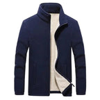 Winter Mens Jackets Thick Fleece Jackets Men Jackets Solid Casual Male Coats Clothing Men's Thickened Fleece Jackets New Trendy Up Unique Design Simple Jacket For Men Stylish Men's Fashion Clothing Stevvex
