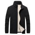 Winter Mens Jackets Thick Fleece Jackets Men Jackets Solid Casual Male Coats Clothing Men's Thickened Fleece Jackets New Trendy Up Unique Design Simple Jacket For Men Stylish Men's Fashion Clothing Stevvex