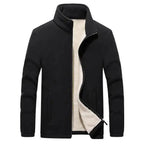Winter Mens Jackets Thick Fleece Jackets Men Jackets Solid Casual Male Coats Clothing Men's Thickened Fleece Jackets New Trendy Up Unique Design Simple Jacket For Men Stylish Men's Fashion Clothing Stevvex