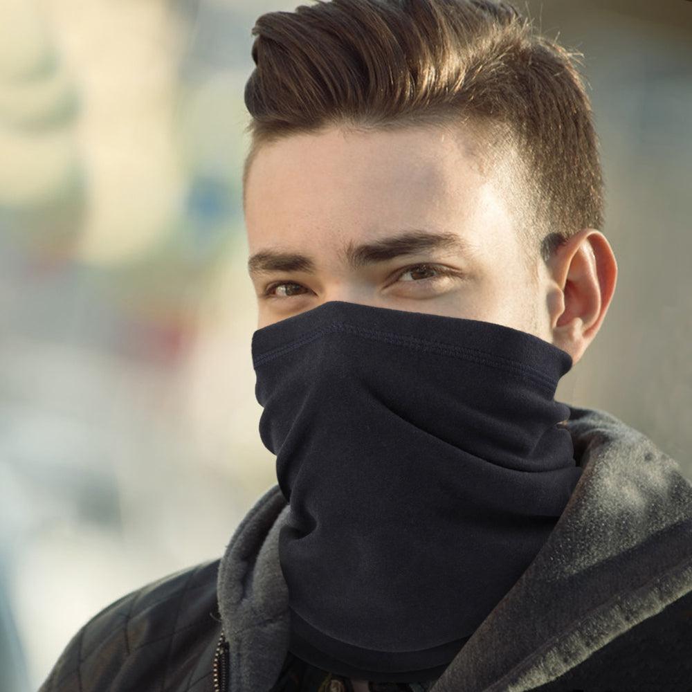 Winter Neck Warmer Gaiter Bandana Mask Tube Scarf Fleece Half Face Cover Sports Thermal Ski Hunting Cycling Snowboard Men Women Mask Headwear Scarf Bandana Hood Half Breathable Dustproof Hang-Ear Cap Bike Headbands Face Cover Stevvex