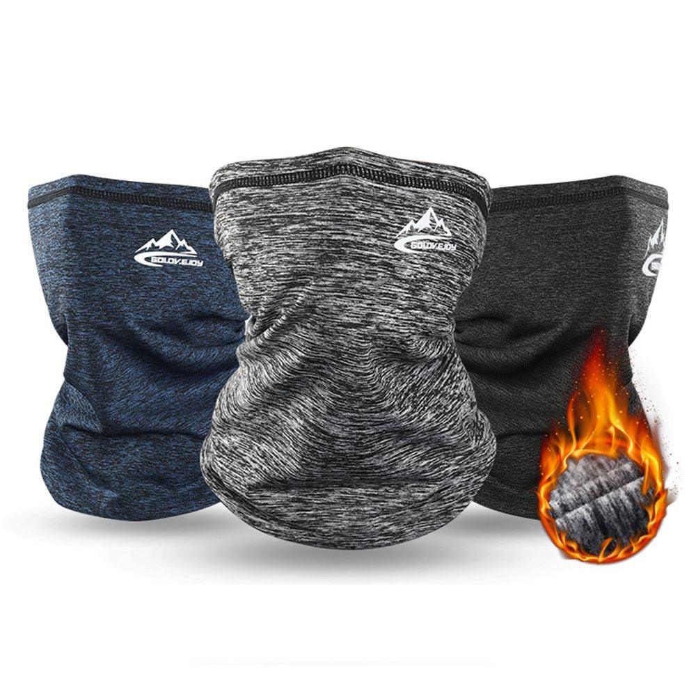 Winter Outdoor Neck Warmer Cycling Scarf Running Sports Headwear Face Scarf Bicycle Bandana Men Simple Fashion Motorcycle Windproof Sun Protect Cycling Face Neck Mask Headwear Scarf Bandana Hood Half Breathable Dustproof Hang-Ear Cap Bike Headbands Stevvex