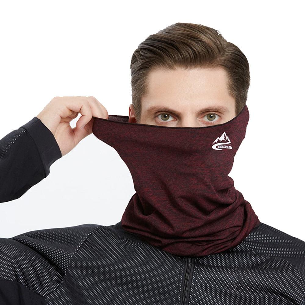 Winter Outdoor Neck Warmer Cycling Scarf Running Sports Headwear Face Scarf Bicycle Bandana Men Simple Fashion Motorcycle Windproof Sun Protect Cycling Face Neck Mask Headwear Scarf Bandana Hood Half Breathable Dustproof Hang-Ear Cap Bike Headbands Stevvex