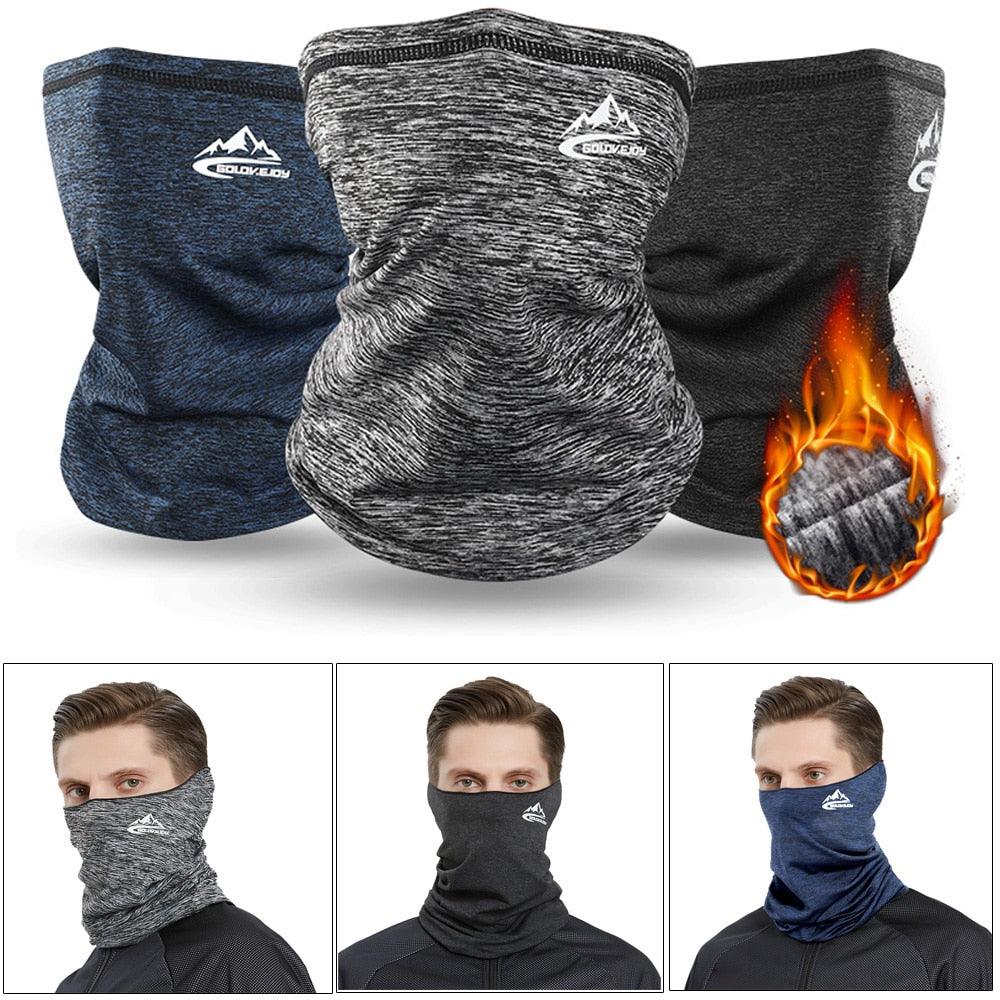 Winter Outdoor Neck Warmer Cycling Scarf Running Sports Headwear Face Scarf Bicycle Bandana Men Simple Fashion Motorcycle Windproof Sun Protect Cycling Face Neck Mask Headwear Scarf Bandana Hood Half Breathable Dustproof Hang-Ear Cap Bike Headbands Stevvex