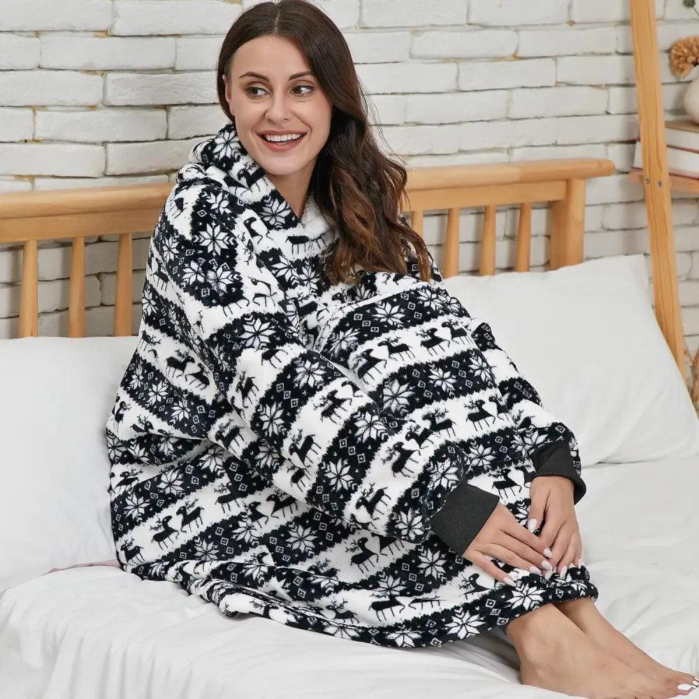 Winter Oversized Wearable Blanket Women Hoodies Sweatshirt TV Blanket With Sleeves Pullover Warm Soft Unisex Hoody Comfortable Sweatshirts For Autumn Stevvex