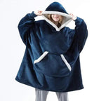 Winter Oversized Wearable Blanket Women Hoodies Sweatshirt TV Blanket With Sleeves Pullover Warm Soft Unisex Hoody Comfortable Sweatshirts For Autumn Stevvex