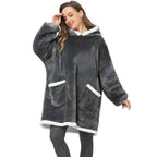 Winter Oversized Wearable Blanket Women Hoodies Sweatshirt TV Blanket With Sleeves Pullover Warm Soft Unisex Hoody Comfortable Sweatshirts For Autumn Stevvex