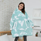 Winter Oversized Wearable Blanket Women Hoodies Sweatshirt TV Blanket With Sleeves Pullover Warm Soft Unisex Hoody Comfortable Sweatshirts For Autumn Stevvex