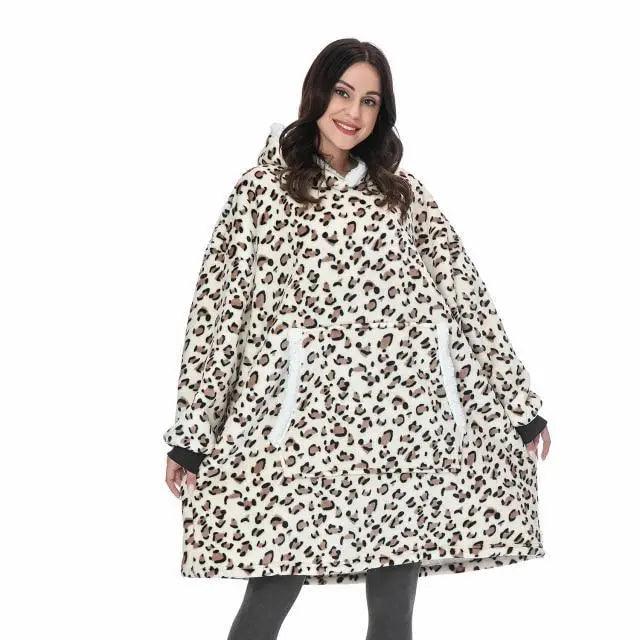Winter Oversized Wearable Blanket Women Hoodies Sweatshirt TV Blanket With Sleeves Pullover Warm Soft Unisex Hoody Comfortable Sweatshirts For Autumn Stevvex