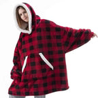 Winter Oversized Wearable Blanket Women Hoodies Sweatshirt TV Blanket With Sleeves Pullover Warm Soft Unisex Hoody Comfortable Sweatshirts For Autumn Stevvex