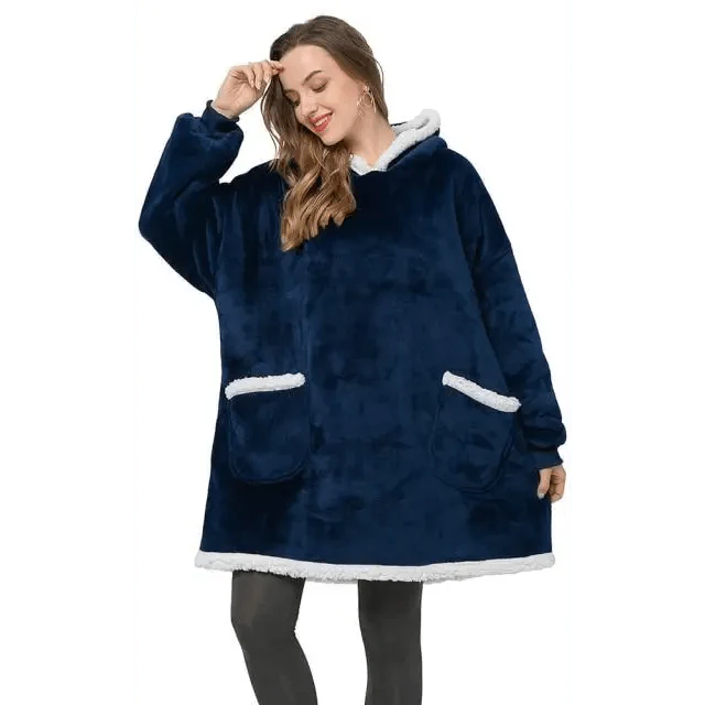 Winter Oversized Wearable Blanket Women Hoodies Sweatshirt TV Blanket With Sleeves Pullover Warm Soft Unisex Hoody Comfortable Sweatshirts For Autumn Stevvex