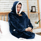 Winter Oversized Wearable Blanket Women Hoodies Sweatshirt TV Blanket With Sleeves Pullover Warm Soft Unisex Hoody Comfortable Sweatshirts For Autumn Stevvex