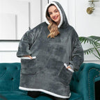 Winter Oversized Wearable Blanket Women Hoodies Sweatshirt TV Blanket With Sleeves Pullover Warm Soft Unisex Hoody Comfortable Sweatshirts For Autumn Stevvex
