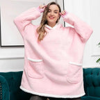 Winter Oversized Wearable Blanket Women Hoodies Sweatshirt TV Blanket With Sleeves Pullover Warm Soft Unisex Hoody Comfortable Sweatshirts For Autumn Stevvex