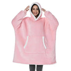 Winter Oversized Wearable Blanket Women Hoodies Sweatshirt TV Blanket With Sleeves Pullover Warm Soft Unisex Hoody Comfortable Sweatshirts For Autumn Stevvex