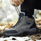 Winter Plush Warm Men's Boots Comfortable Non-slip Hiking Walking Boots Men's Outdoor Hunting Sports Snow Boots Waterproof Lightweight Warm Ankle Booties Comfortable Casual Hiking Boots