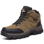Winter Plush Warm Men's Boots Comfortable Non-slip Hiking Walking Boots Men's Outdoor Hunting Sports Snow Boots Waterproof Lightweight Warm Ankle Booties Comfortable Casual Hiking Boots