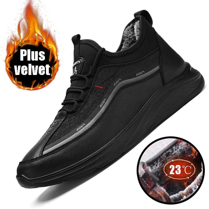 Winter Running Shoes Mens Low Cut Non Slip Warm Outdoor Walking Shoes Comfort Sneakers Fashion Sport Shoes Outdoor Walking Non-Slip Sneakers Comfortable Soft Design Quality Autumn Shoes