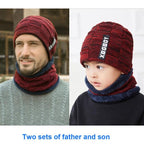 Winter Scarf Hat Set Outdoor Sport Warm Beanies Hat For Men Knitted Hats Bandana Hiking Camping Kid Neck Warmer Cap Neck Gaiter Winter Knitted Beanie Scarf Men Hat Neck Warmer Gaiter Face Cover Winter Beanie Hat Scarf Set Fleece Lined Skull Cap Winter Hat Stevvex