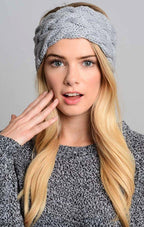 Winter Soft Wool Knit Warm Lightweight Ear Protection Crochet Headbands Elegant Turban Outdoor Sports Headwear Hair Ribbons Hair Accessories For Girl