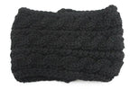 Winter Soft Wool Knit Warm Lightweight Ear Protection Crochet Headbands Elegant Turban Outdoor Sports Headwear Hair Ribbons Hair Accessories For Girl