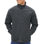 Winter Tactical Fleece Jacket Mens Jacket Unique Design Men's Winter Thermal Work Jacket Thermal Warm Security Fishing Work Coats Soft Winter Fleece Coat With Multiple Pockets Stevvex