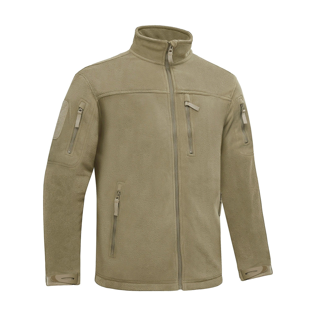 Winter Tactical Fleece Jacket Mens Jacket Unique Design Men's Winter Thermal Work Jacket Thermal Warm Security Fishing Work Coats Soft Winter Fleece Coat With Multiple Pockets Stevvex
