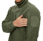 Winter Tactical Fleece Jacket Mens Jacket Unique Design Men's Winter Thermal Work Jacket Thermal Warm Security Fishing Work Coats Soft Winter Fleece Coat With Multiple Pockets Stevvex