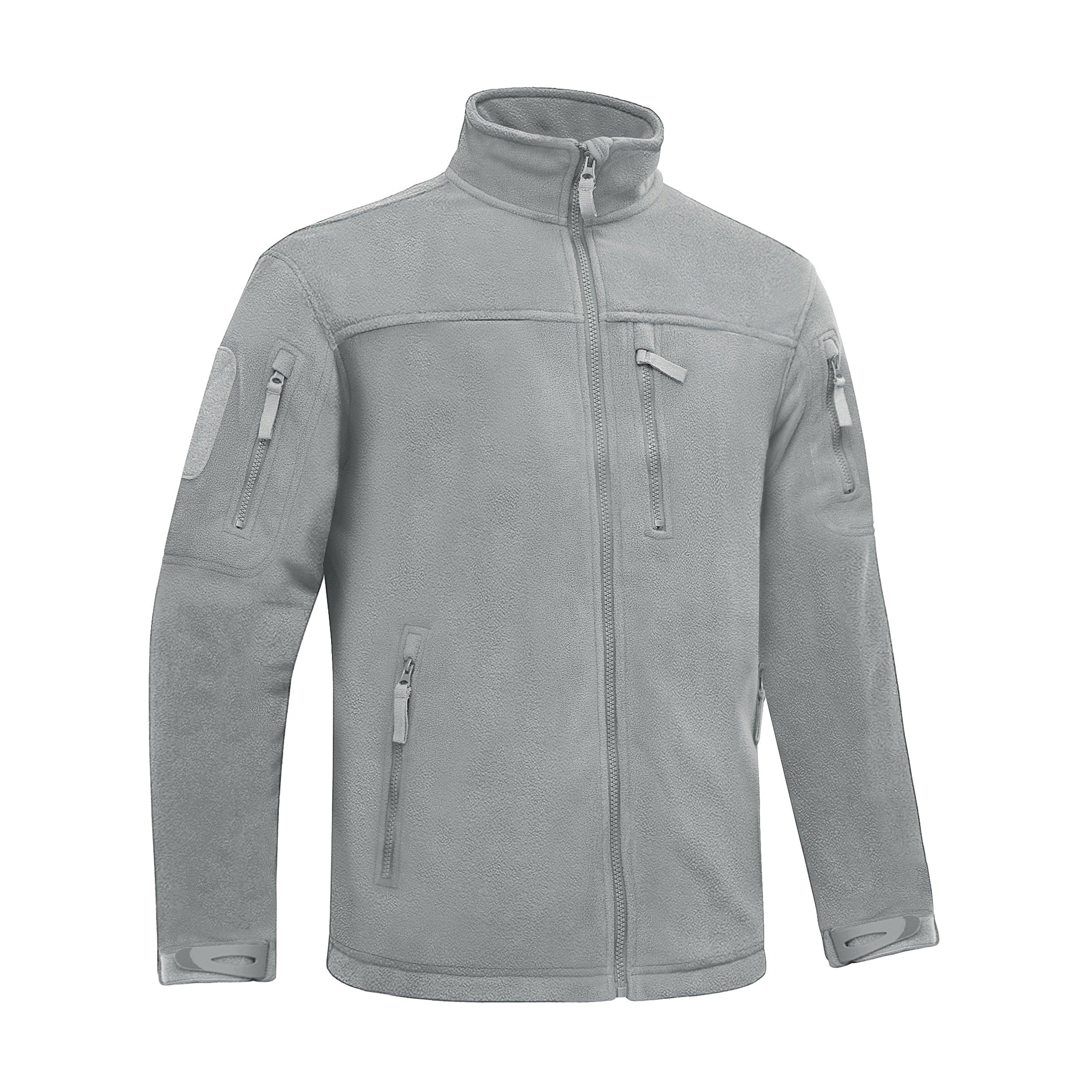 Winter Tactical Fleece Jacket Mens Jacket Unique Design Men's Winter Thermal Work Jacket Thermal Warm Security Fishing Work Coats Soft Winter Fleece Coat With Multiple Pockets Stevvex