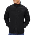 Winter Tactical Fleece Jacket Mens Jacket Unique Design Men's Winter Thermal Work Jacket Thermal Warm Security Fishing Work Coats Soft Winter Fleece Coat With Multiple Pockets Stevvex
