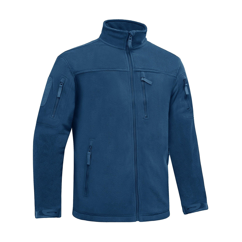 Winter Tactical Fleece Jacket Mens Jacket Unique Design Men's Winter Thermal Work Jacket Thermal Warm Security Fishing Work Coats Soft Winter Fleece Coat With Multiple Pockets Stevvex