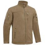 Winter Tactical Fleece Jacket Mens Jacket Unique Design Men's Winter Thermal Work Jacket Thermal Warm Security Fishing Work Coats Soft Winter Fleece Coat With Multiple Pockets Stevvex