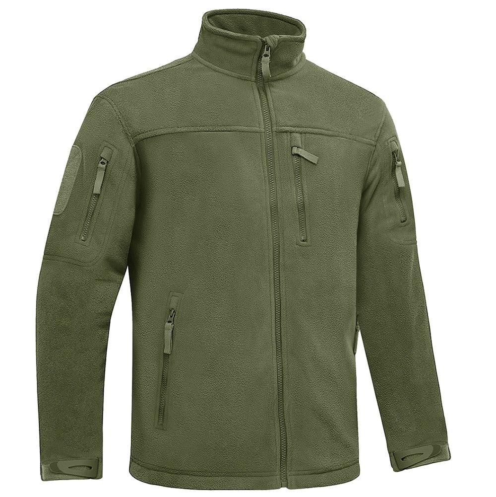 Winter Tactical Fleece Jacket Mens Jacket Unique Design Men's Winter Thermal Work Jacket Thermal Warm Security Fishing Work Coats Soft Winter Fleece Coat With Multiple Pockets Stevvex