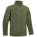 Winter Tactical Fleece Jacket Mens Jacket Unique Design Men's Winter Thermal Work Jacket Thermal Warm Security Fishing Work Coats Soft Winter Fleece Coat With Multiple Pockets Stevvex