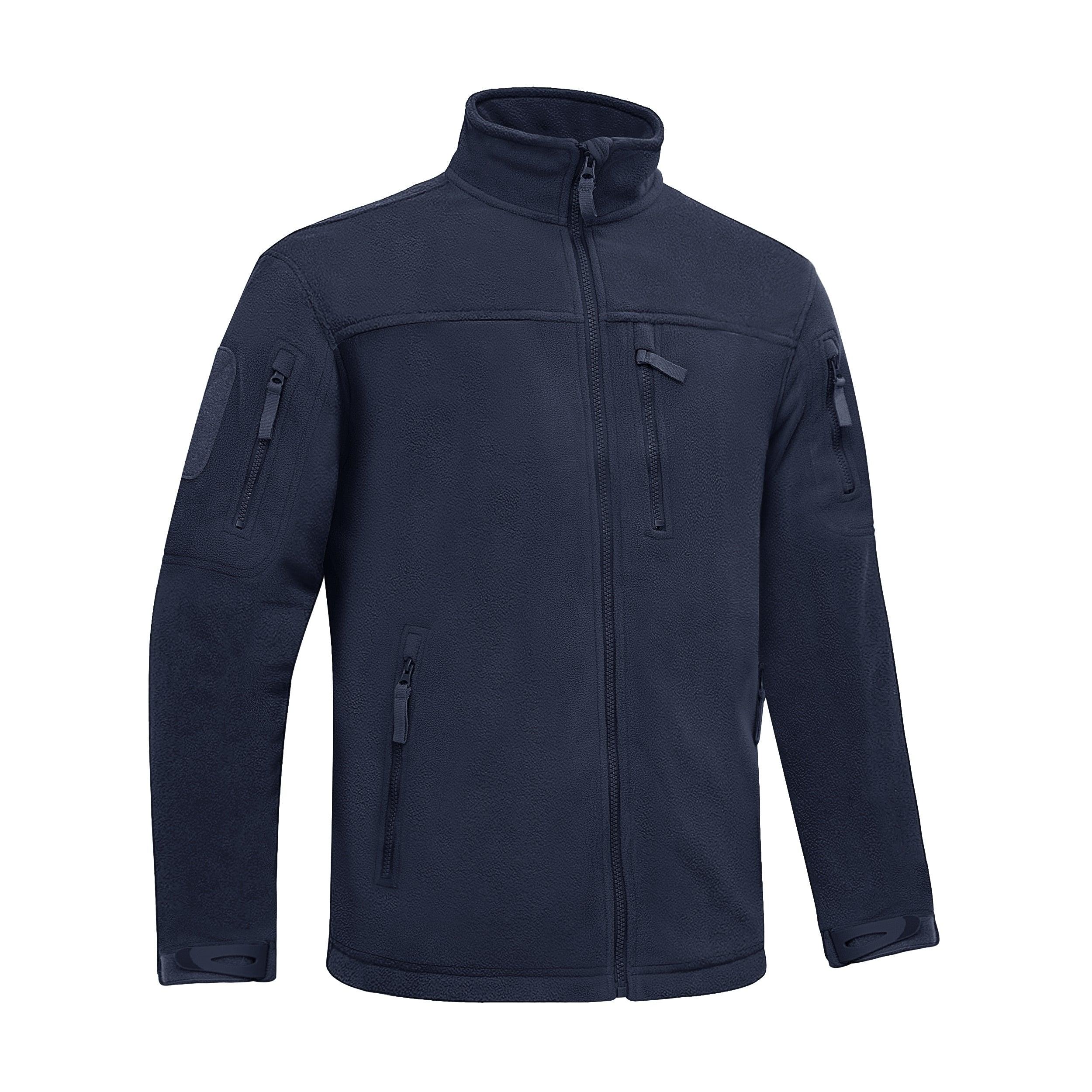 Winter Tactical Fleece Jacket Mens Jacket Unique Design Men's Winter Thermal Work Jacket Thermal Warm Security Fishing Work Coats Soft Winter Fleece Coat With Multiple Pockets Stevvex