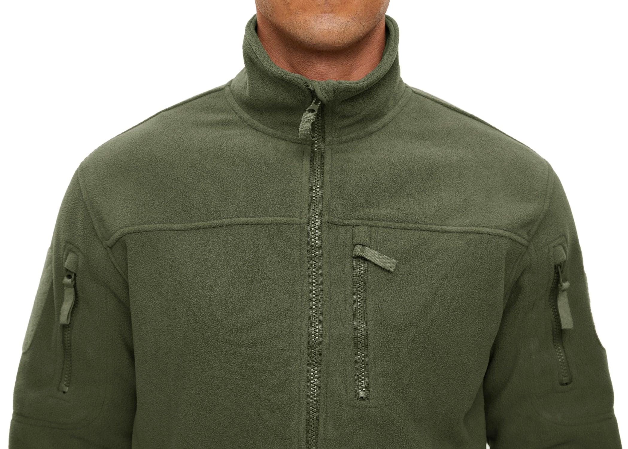 Winter Tactical Fleece Jacket Mens Jacket Unique Design Men's Winter Thermal Work Jacket Thermal Warm Security Fishing Work Coats Soft Winter Fleece Coat With Multiple Pockets Stevvex