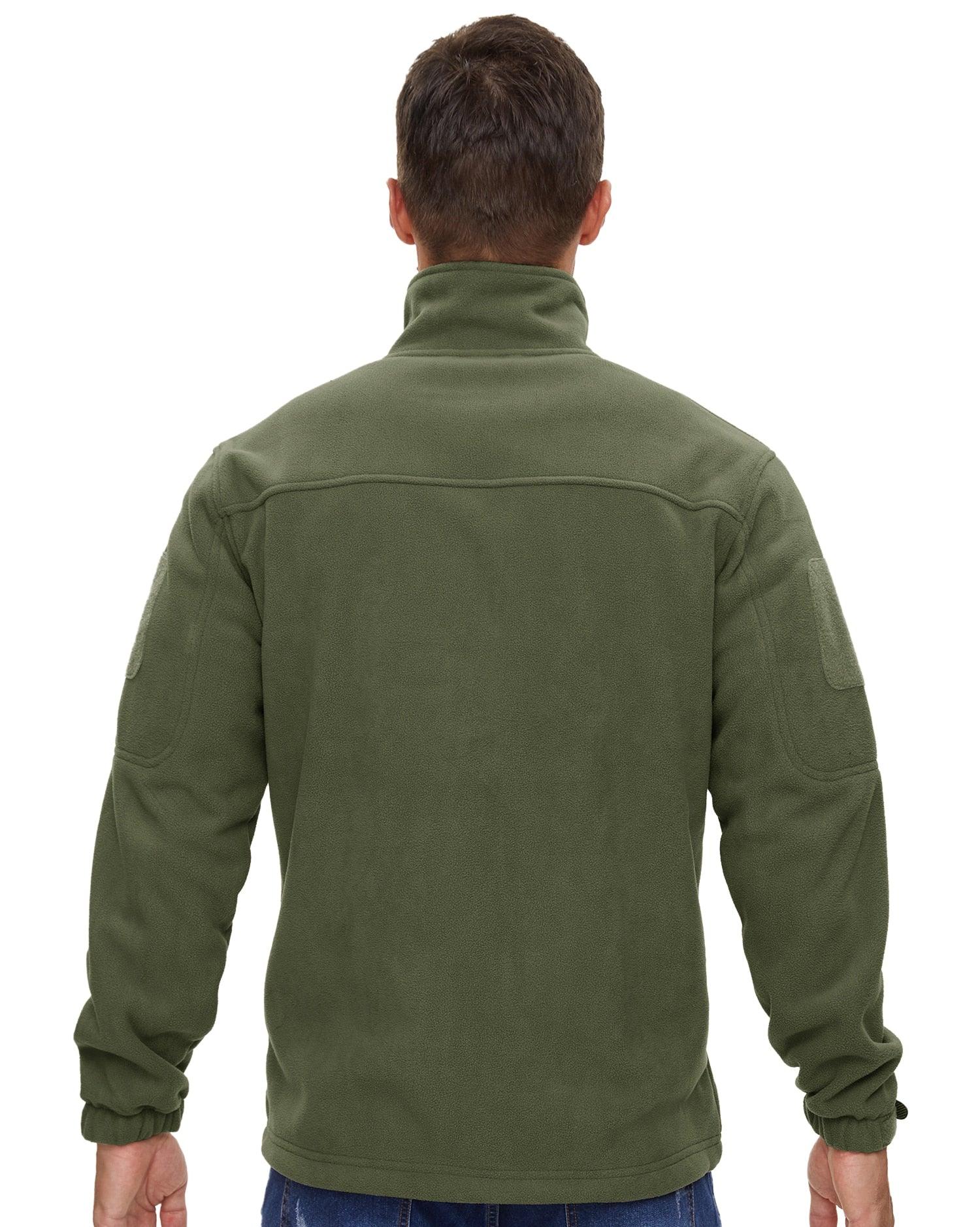 Winter Tactical Fleece Jacket Mens Jacket Unique Design Men's Winter Thermal Work Jacket Thermal Warm Security Fishing Work Coats Soft Winter Fleece Coat With Multiple Pockets Stevvex