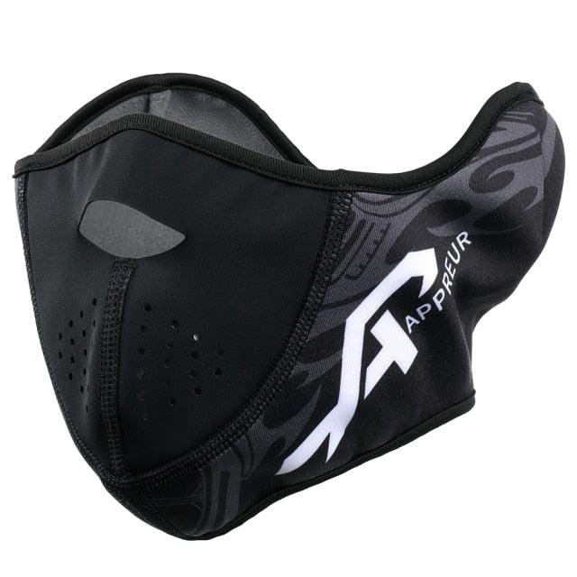 Winter Thermal Balaclava Fleece Half Face Mask Neck Warmer Ear Cover Ski Windproof Snowboard Scarf Bandana Helmet Cap Men Women Mask Headwear Scarf Bandana Hood Half Breathable Dustproof Hang-Ear Cap Bike Headbands Face Cover Stevvex