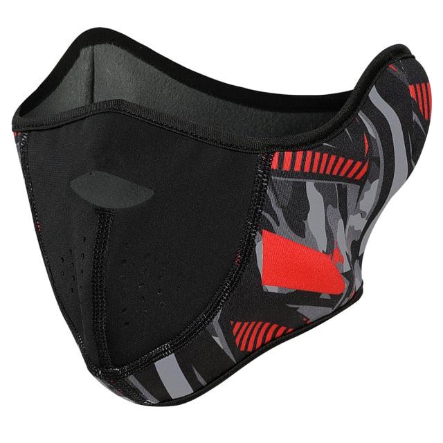 Winter Thermal Balaclava Fleece Half Face Mask Neck Warmer Ear Cover Ski Windproof Snowboard Scarf Bandana Helmet Cap Men Women Mask Headwear Scarf Bandana Hood Half Breathable Dustproof Hang-Ear Cap Bike Headbands Face Cover Stevvex