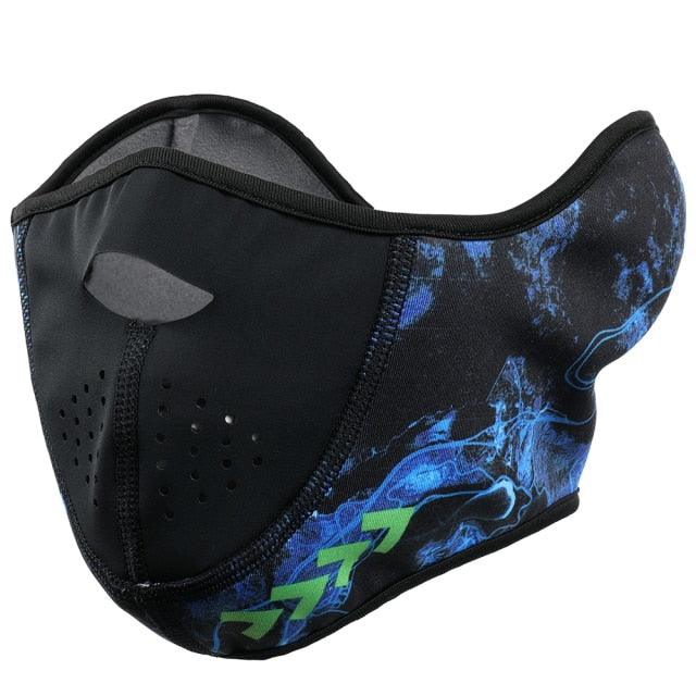 Winter Thermal Balaclava Fleece Half Face Mask Neck Warmer Ear Cover Ski Windproof Snowboard Scarf Bandana Helmet Cap Men Women Mask Headwear Scarf Bandana Hood Half Breathable Dustproof Hang-Ear Cap Bike Headbands Face Cover Stevvex