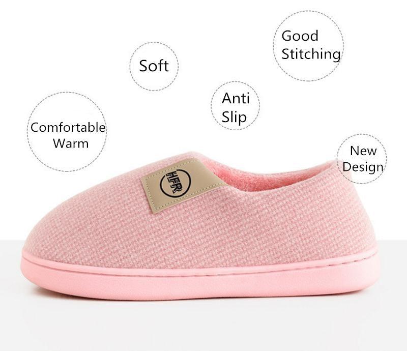 Winter Warm Shoes Woman Men Indoor Slippers Soft Plush Home Floor Slipper Anti-slip Womens Memory Foam House Slippers Indoor Lightweight Soft Cozy Home Slippers Stevvex