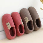 Winter Warm Shoes Woman Men Indoor Slippers Soft Plush Home Floor Slipper Anti-slip Womens Memory Foam House Slippers Indoor Lightweight Soft Cozy Home Slippers Stevvex